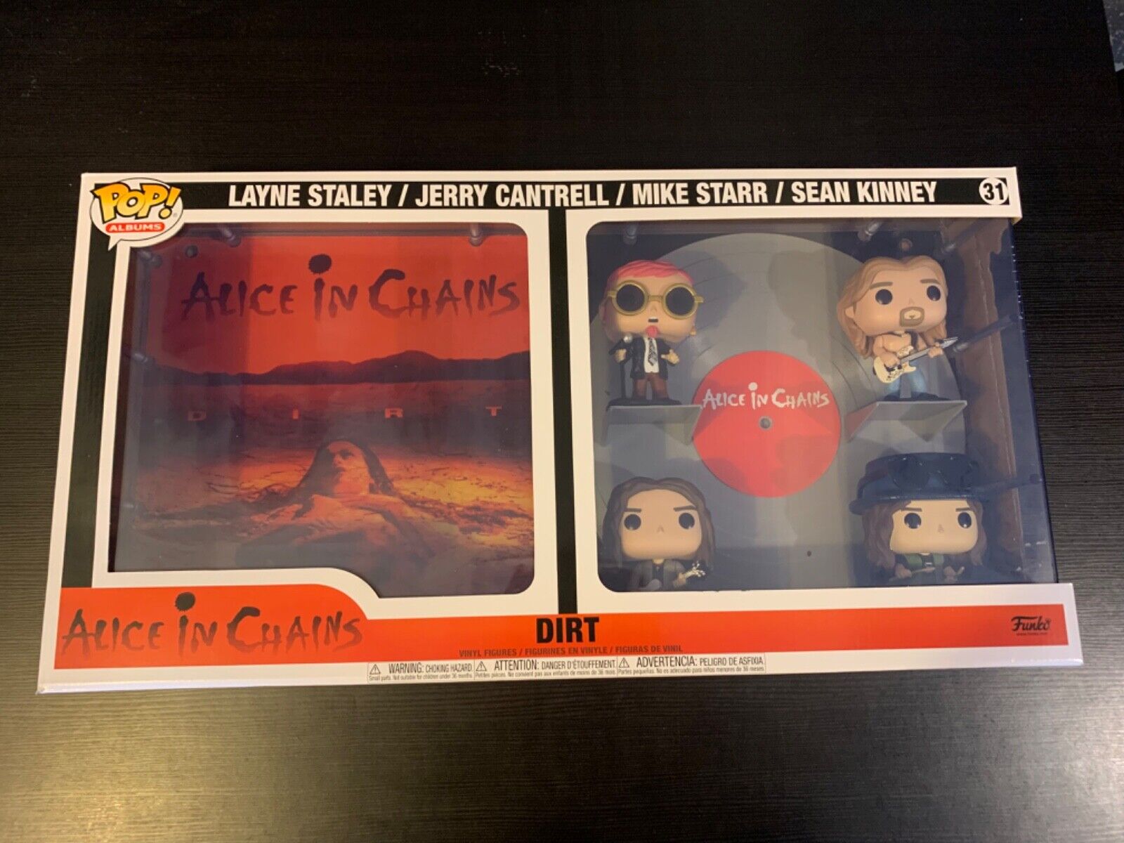 New Funko Pop Albums #31 Alice in Chains Dirt Deluxe Set Brand New