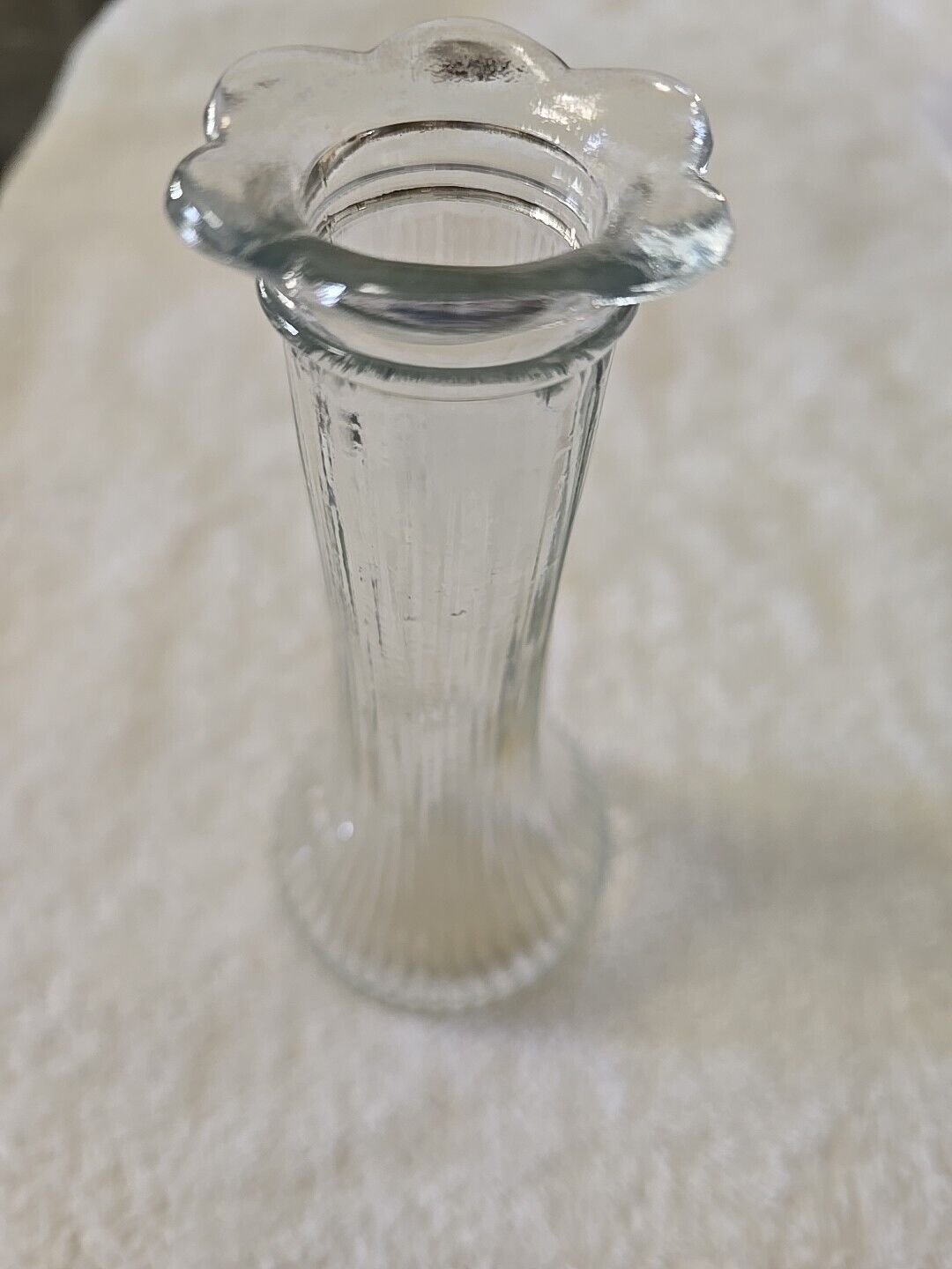 Antique Vintage Randall Clear Glass Vase 6\