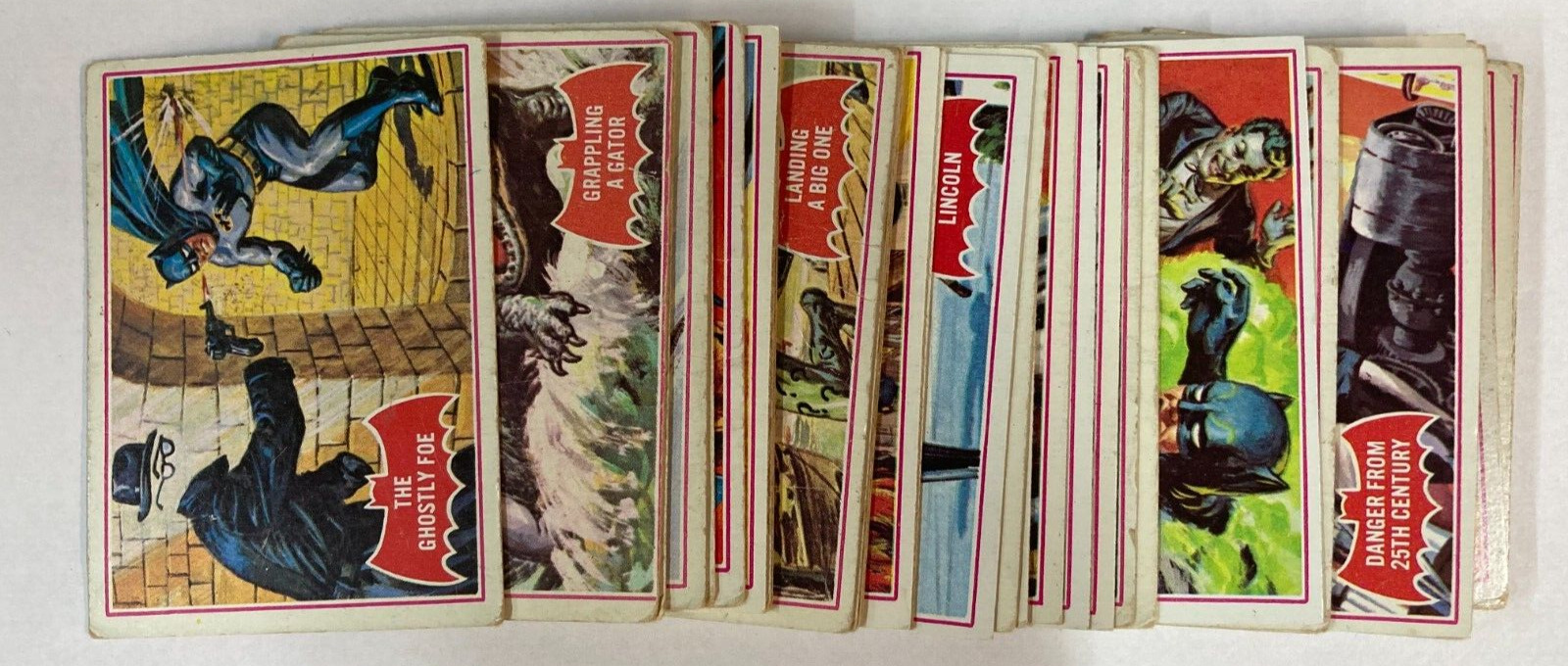 Topps 1966 Batman Red Bat Cards 1 - 44 Complete Set