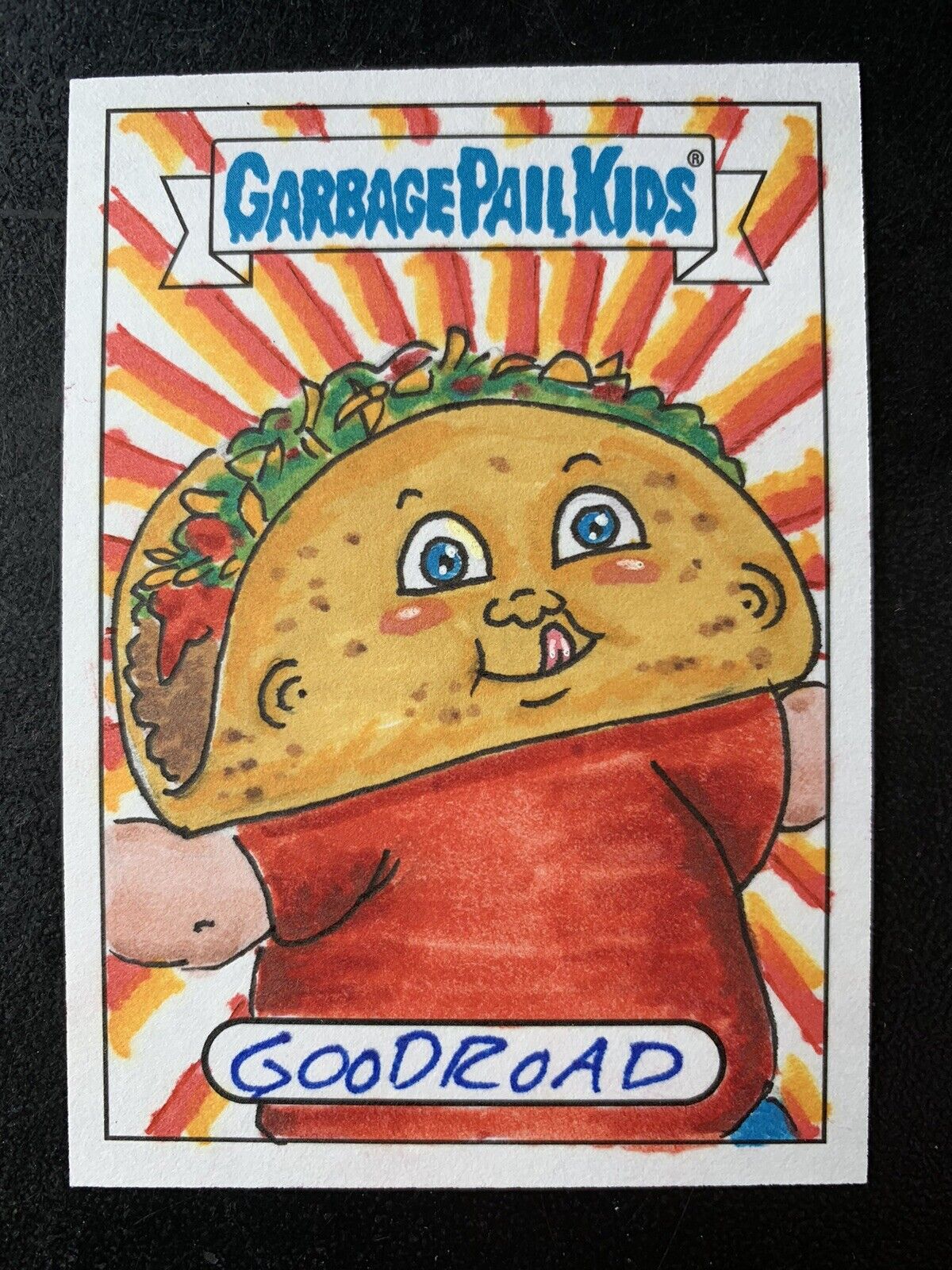 2023 Topps Garbage Pail Kids Intergoolactic Mayhem Sketch Card By GOODROAD