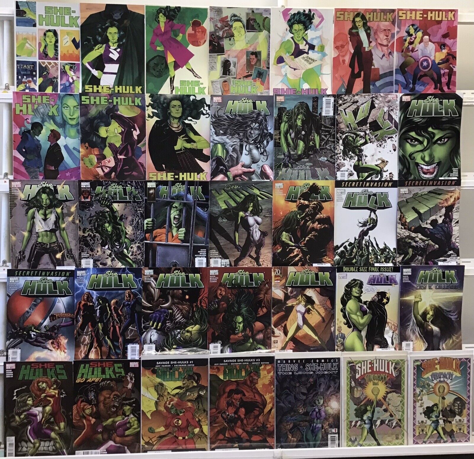Marvel Comics She-Hulk Comic Book Lot Of 35