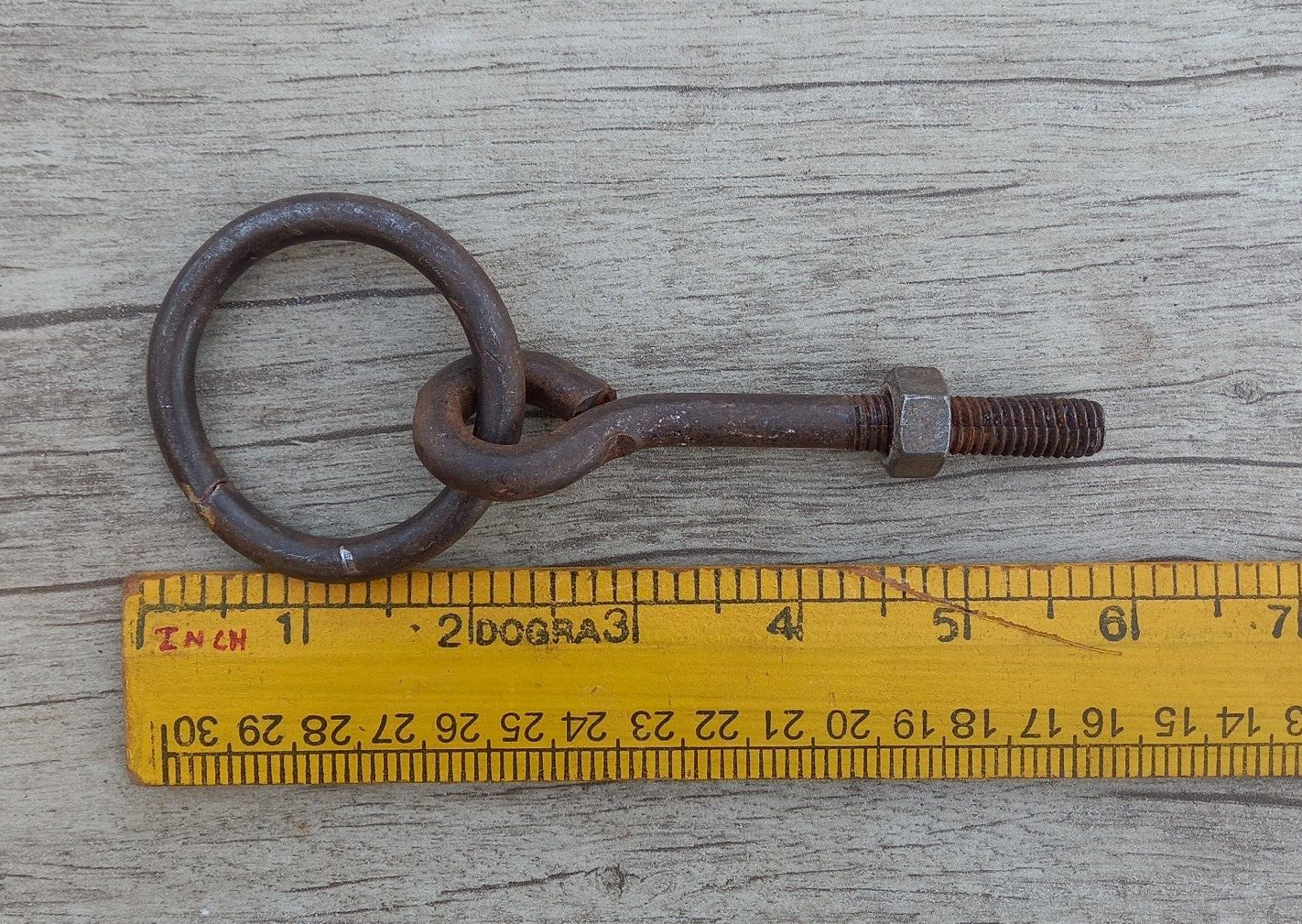 Antique Tether  horse Equestarian Stable Hitching Post Ring Antique farm