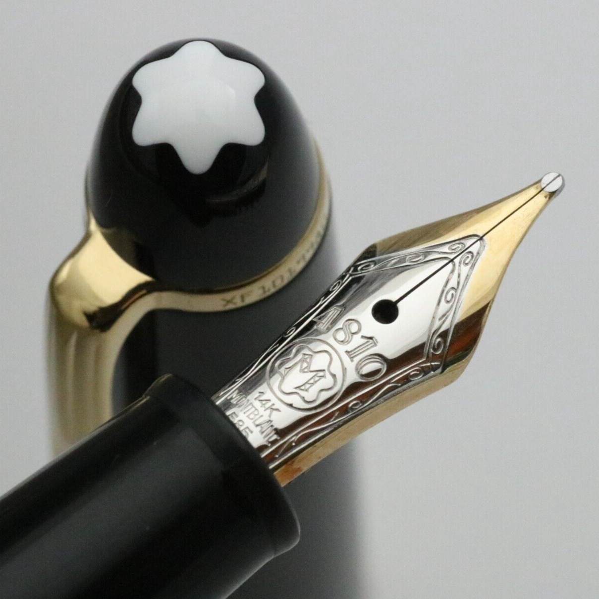 Montblanc No. 145 1990s Vintage 14K 585 M Nib Used in Japan Fountain Pen [004]