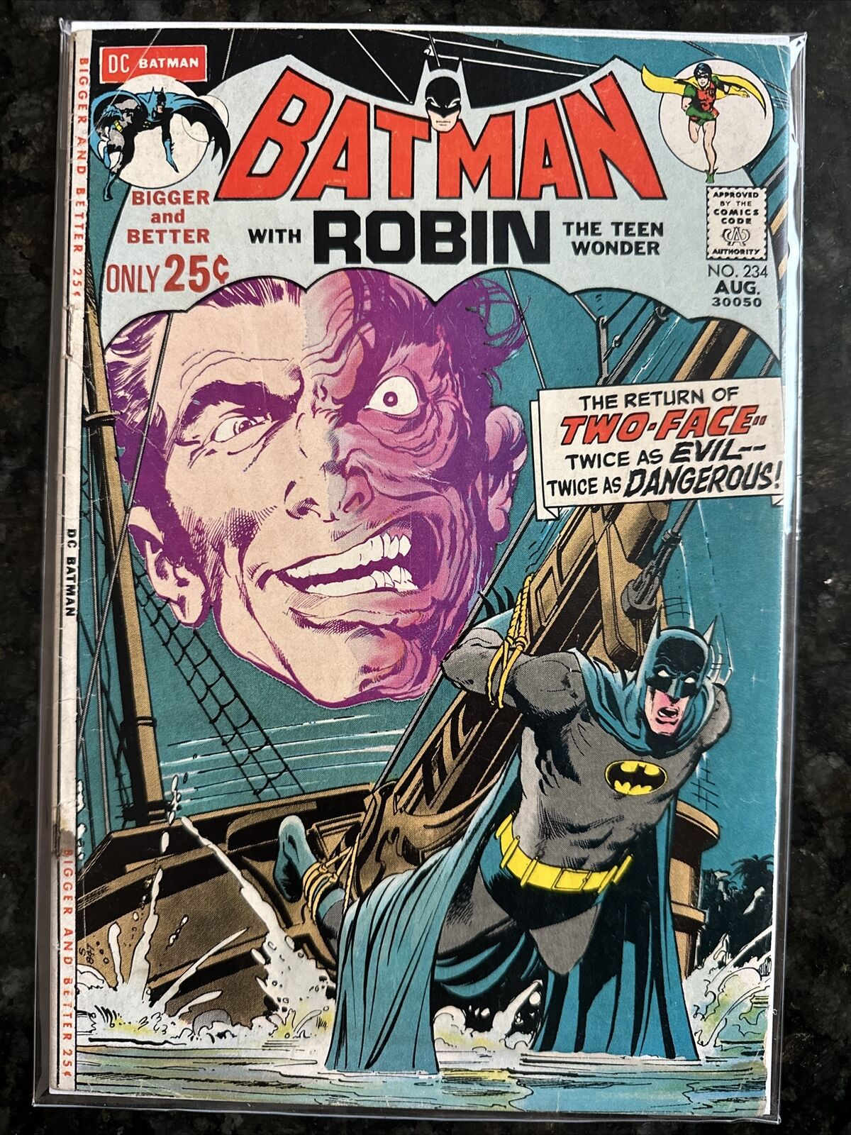 Batman #234 1971 Key DC Comic Book Reintroduction Of Two-Face