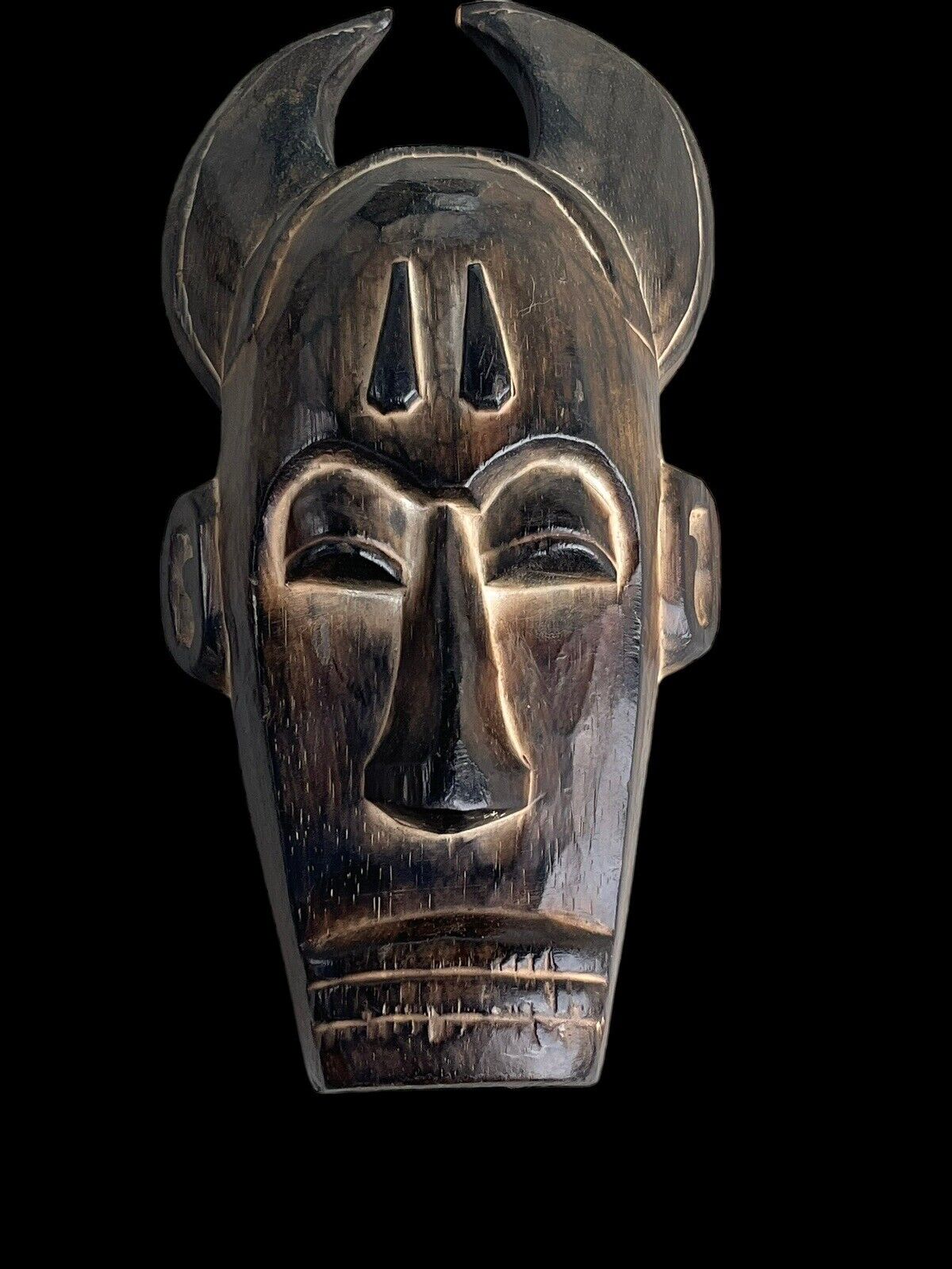 Horned Wood Devil?  Mask  African? 