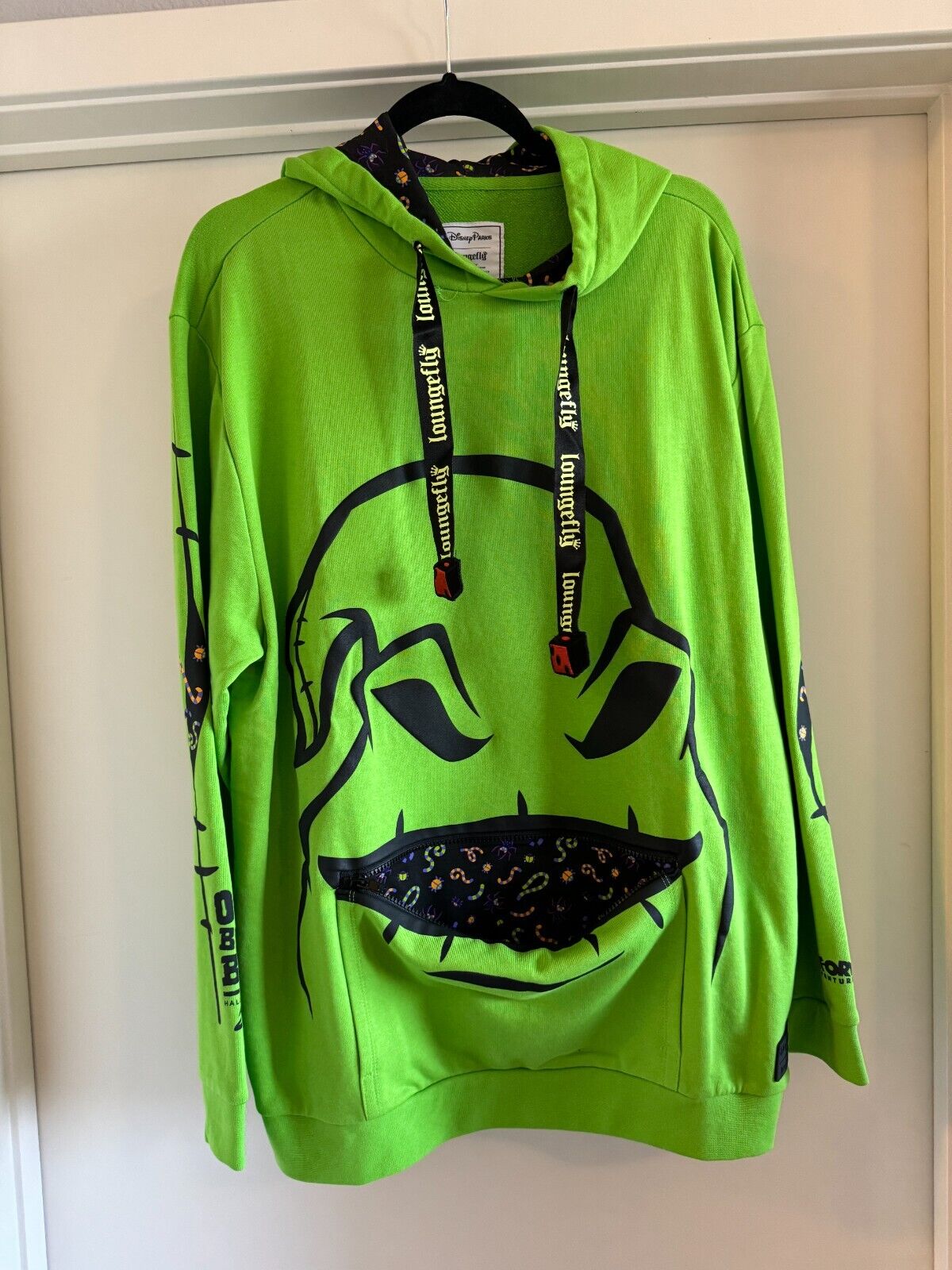 Disney Parks Oogie Boogie Bash Halloween Party Loungefly Hoodie 2023 Large L NEW