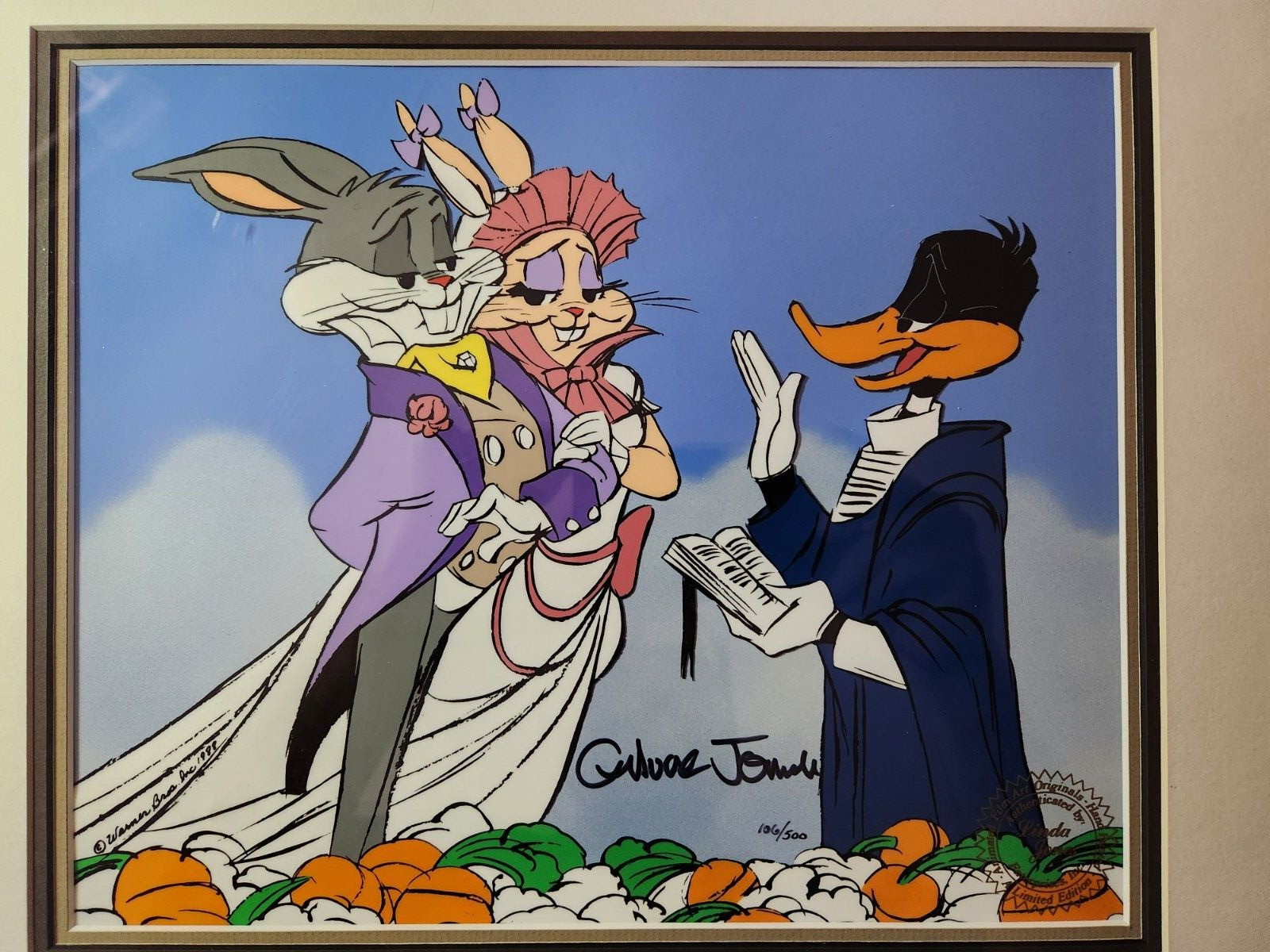 Warner Bros, Bugs Bunny, Marriage Made In Heaven, Signed Chuck Jones Cel #106