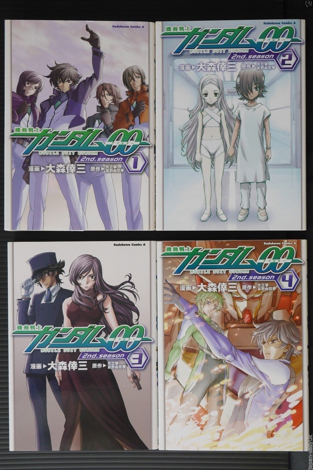 SHOHAN JAPAN manga: Mobile Suit Gundam 00 2nd. season 1~4 Complete Set