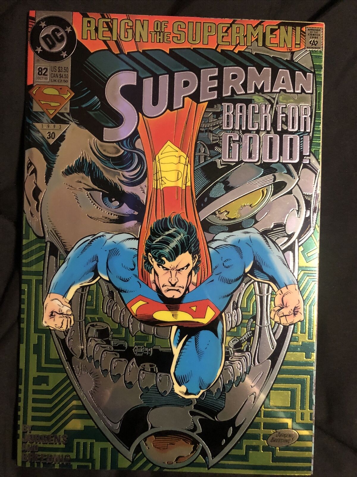 DC Comics Reign of The Supermen Superman Back for Good #82 October 1993