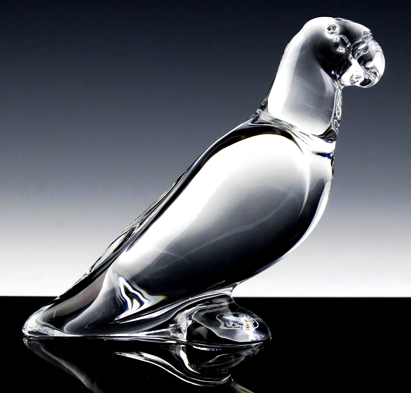 Baccarat France Clear Crystal Figurine Paperweight 4\