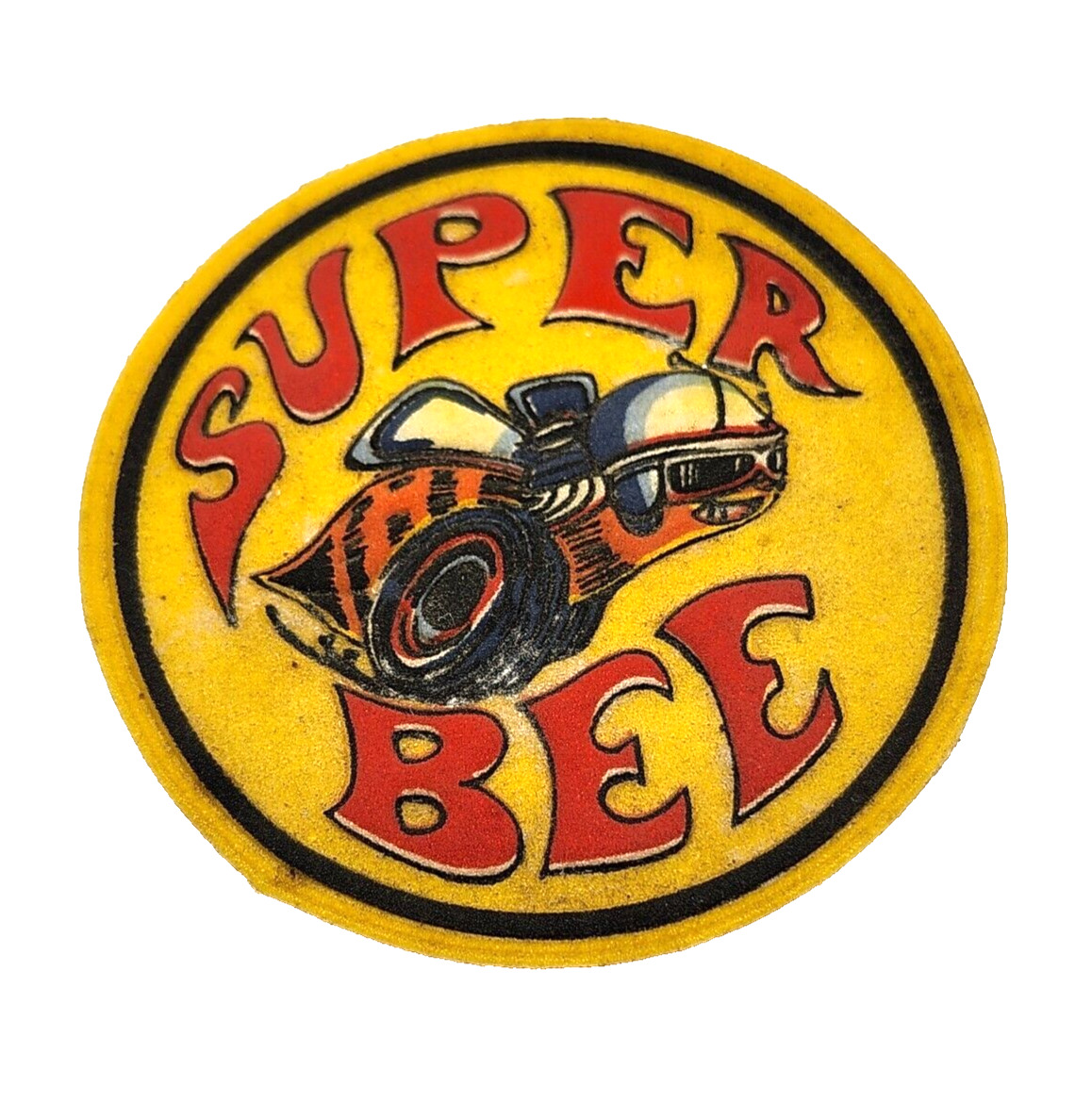 Vintage  Embossed Super Bee Emblem Patch Sticker