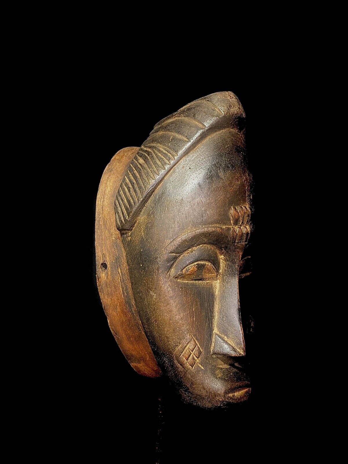 Tribal Mask Handcrafted Ancient African Mask Made Of Wood Carved Mask Guro-5334