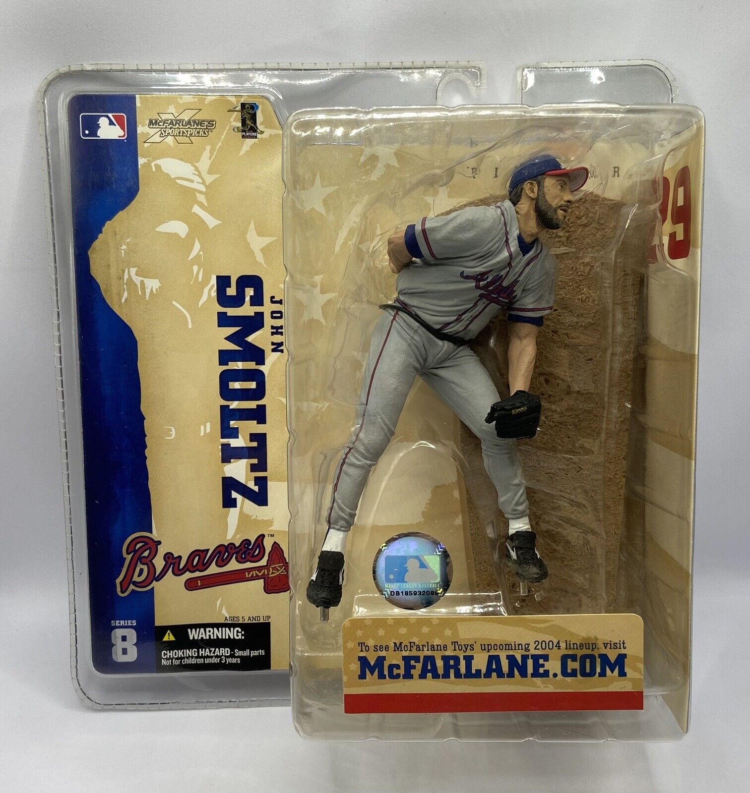 John Smoltz McFarlane Toys 2004 MLB Series 8 Atlanta Braves Action Figure New 