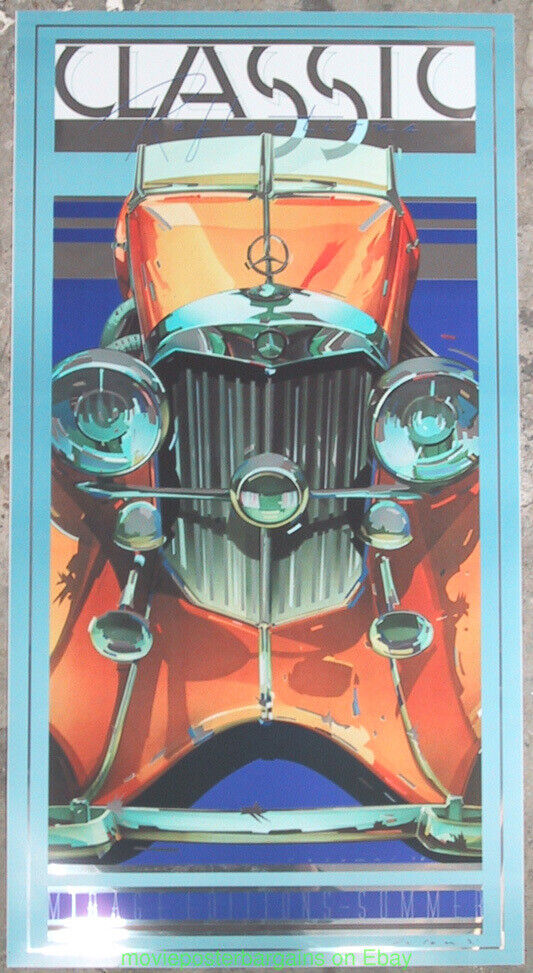 1930\'s MERCEDES Car Poster Print Limited Ed. of 400 PETER PALOMBI Art / Signed