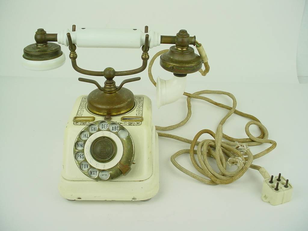 Vintage EXPOGA DANMARK Danish Porcelain Telephone