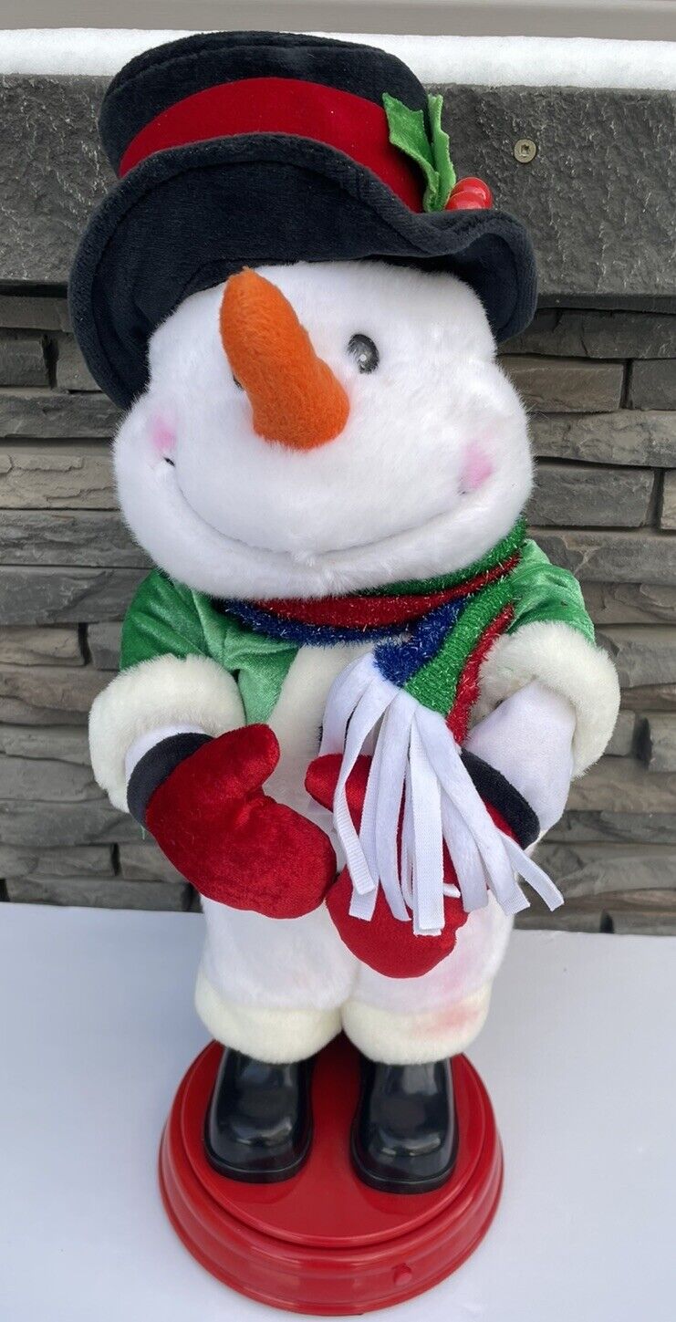 Gemmy Snowman 18” Dancing Singing Spinning Sings “Shake Your Booty” RARE Works