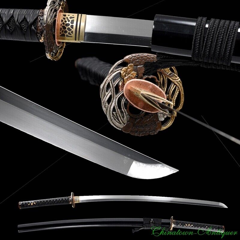 Red Handmade Katana 1095 High Carbon Steel Japanese Samurai Sharp Sword #1276