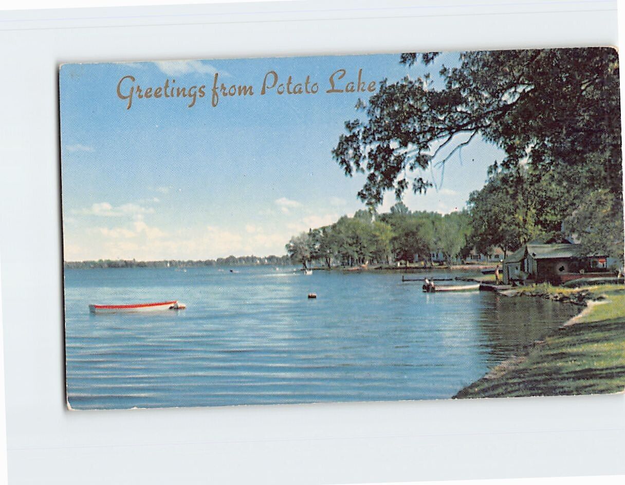 Postcard Greetings from Potato Lake, Wisconsin