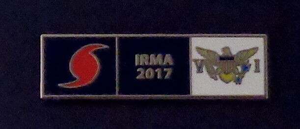 Hurricane IRMA 2017 US Virgin Islands USVI Uniform Award Commendation Bar pin