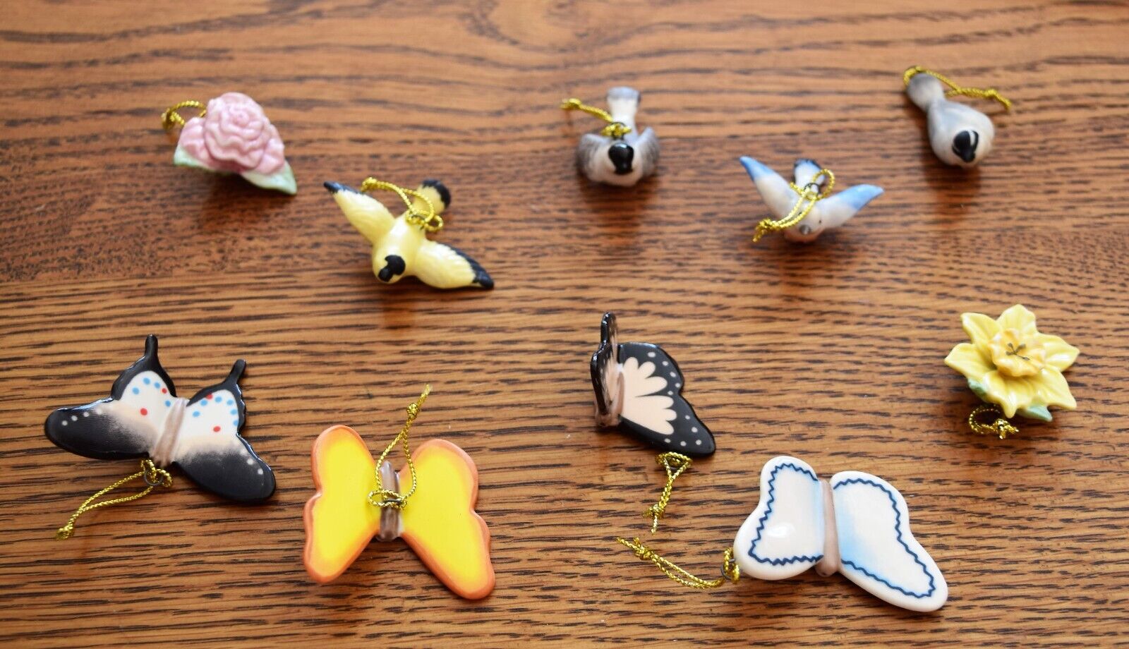 NEW Lenox Mini Spring Ornaments  RETIRED DISCONTIN Birds Butterflies Flower  NIB