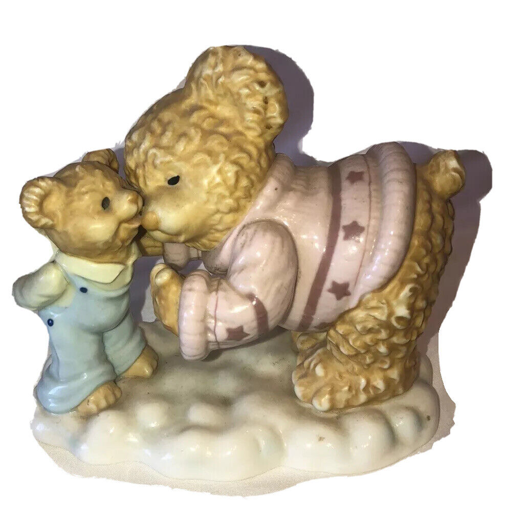 Large Porcelain Teddy Bear Figurine