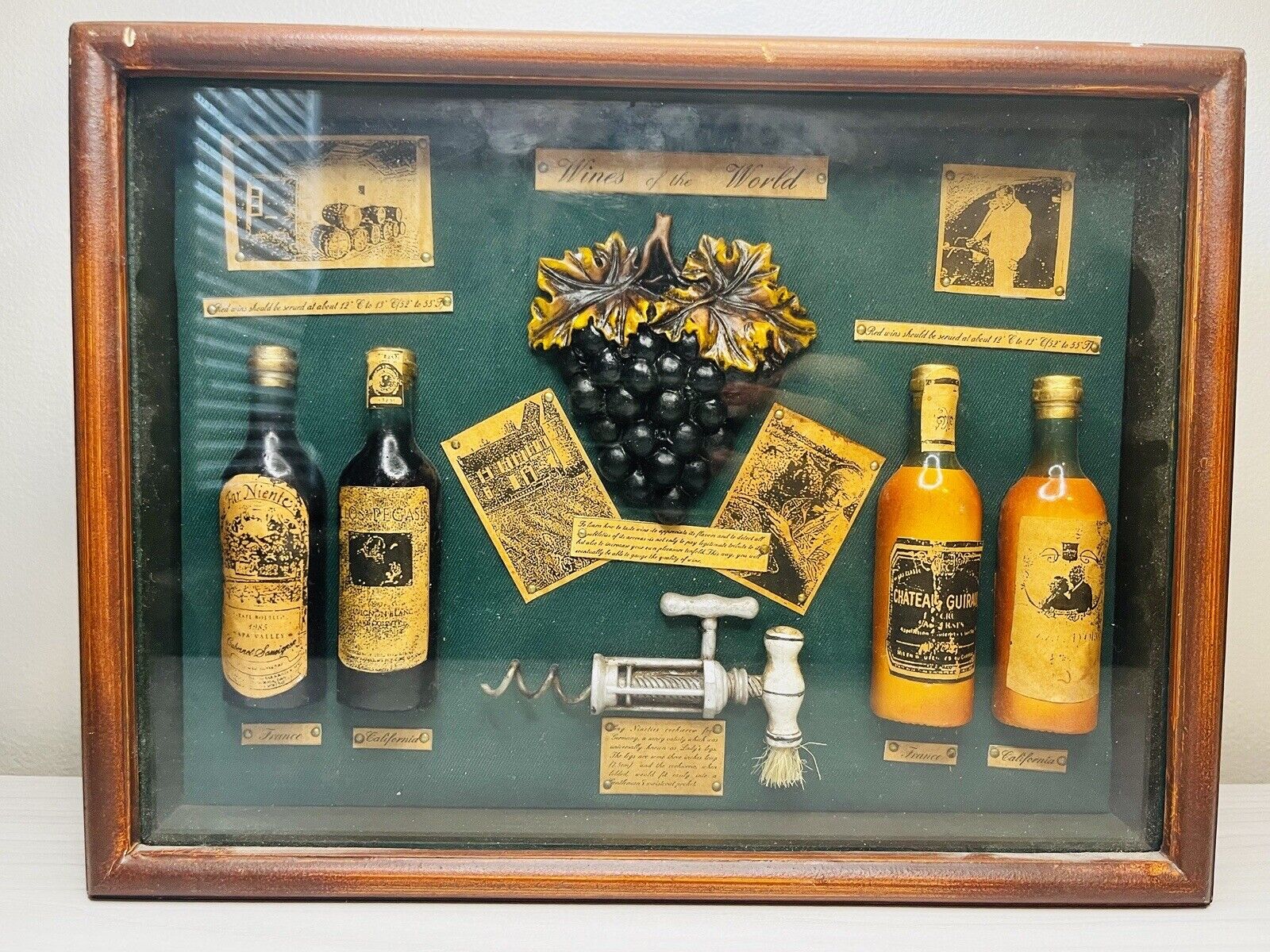 Vintage Wines of the World 3D Shadow Box