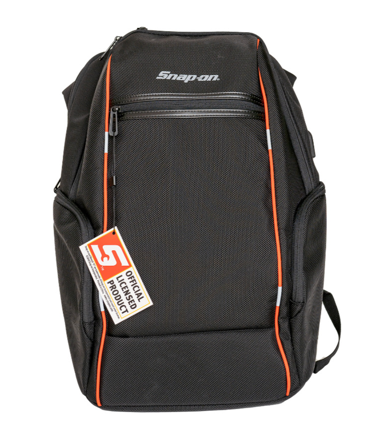 Snap-On Black BackPack w/ Red Piping
