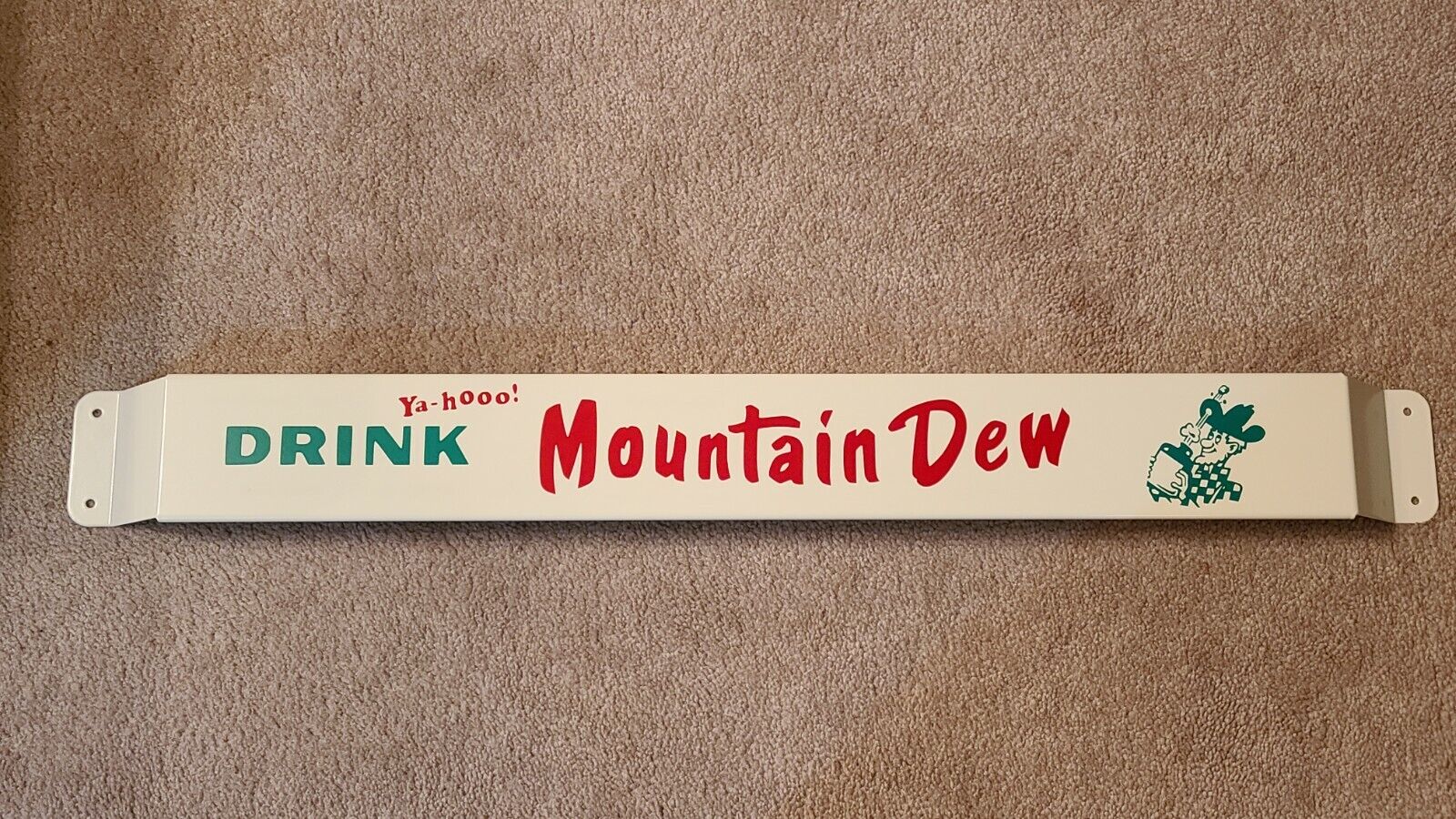 30\'\' Door push bar Mountain Dew Drink Antique Soda Advertising sign