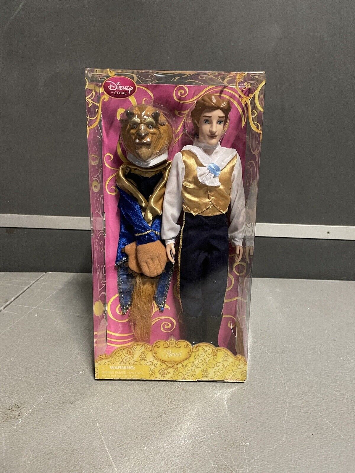 Disney Store Beauty And Beast Beast Doll set 