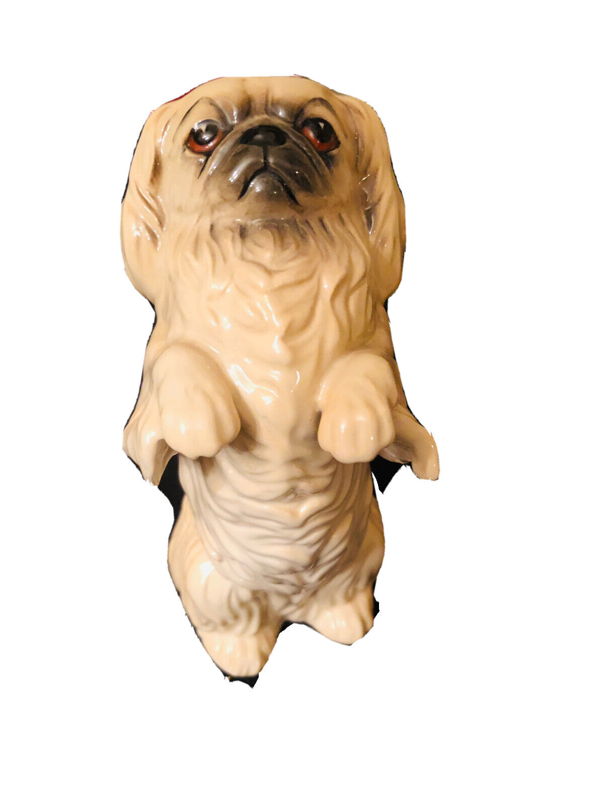 Beswick England Pekineses ceramic white dog 5” tall Figurine