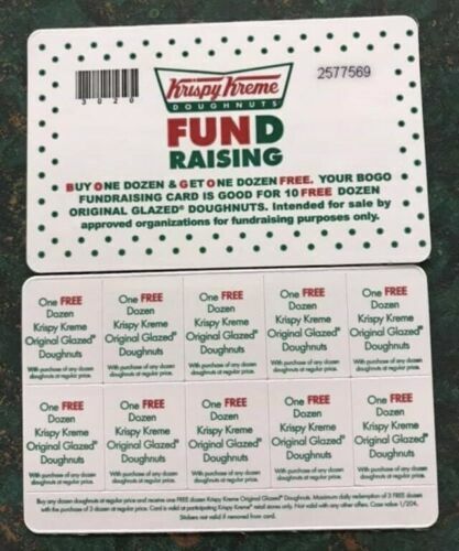 *Krispy Kreme Cards - Buy One Get One Dozen FREE - 10 Offers Per Card*