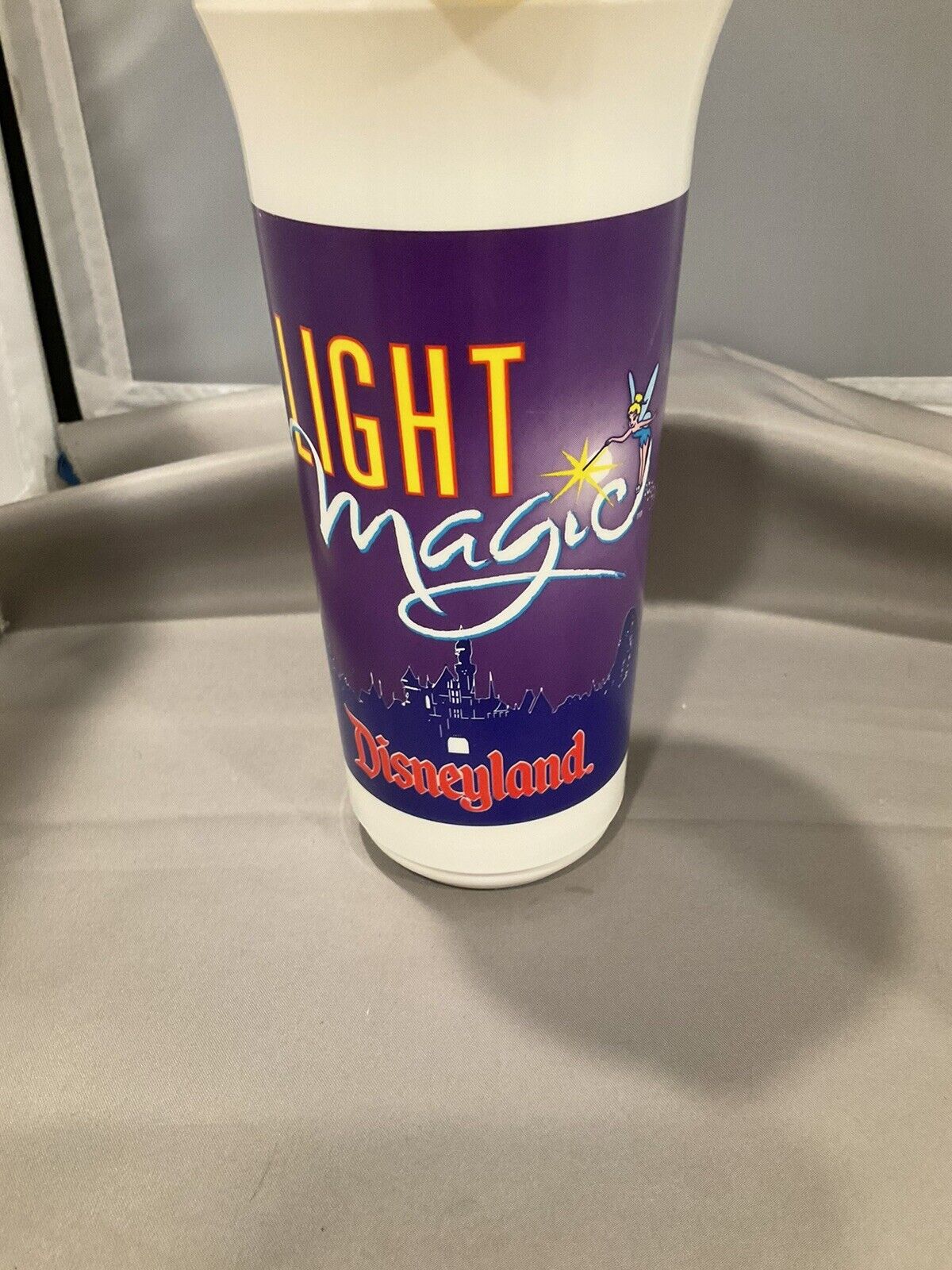 Vintage Disney Rare  Disneylands Light Magic 1990s 32 Oz. Cup with Lid