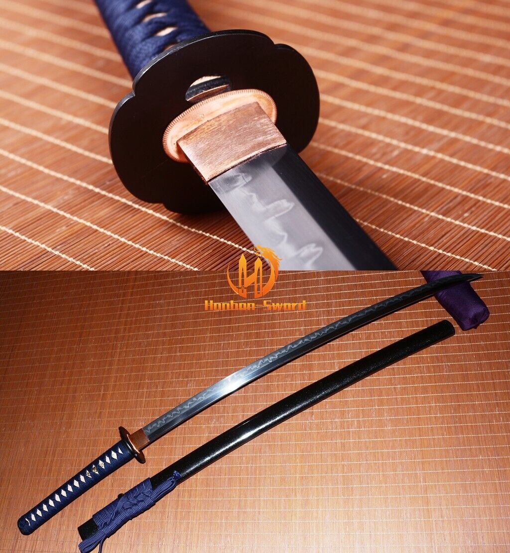 Kobuse Clay Tempered Japanese  Katana Samurai Real Sword Hadori Polish O-Kissika