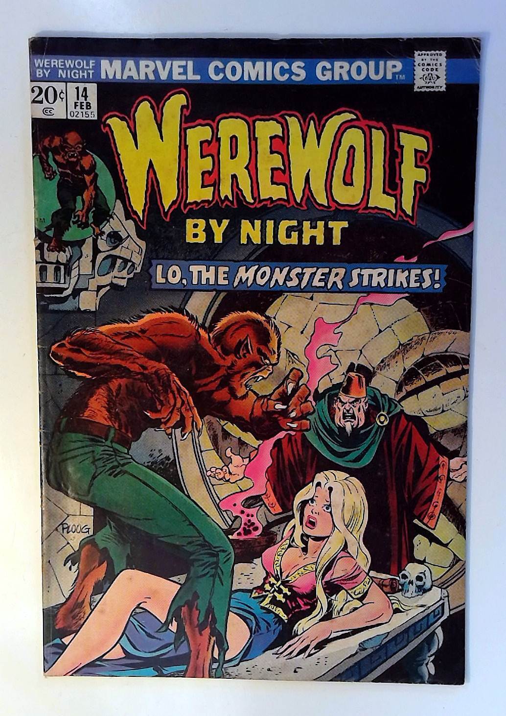 Werewolf by Night #14 Marvel Comics (1974) FN- 1st Print Comic Book
