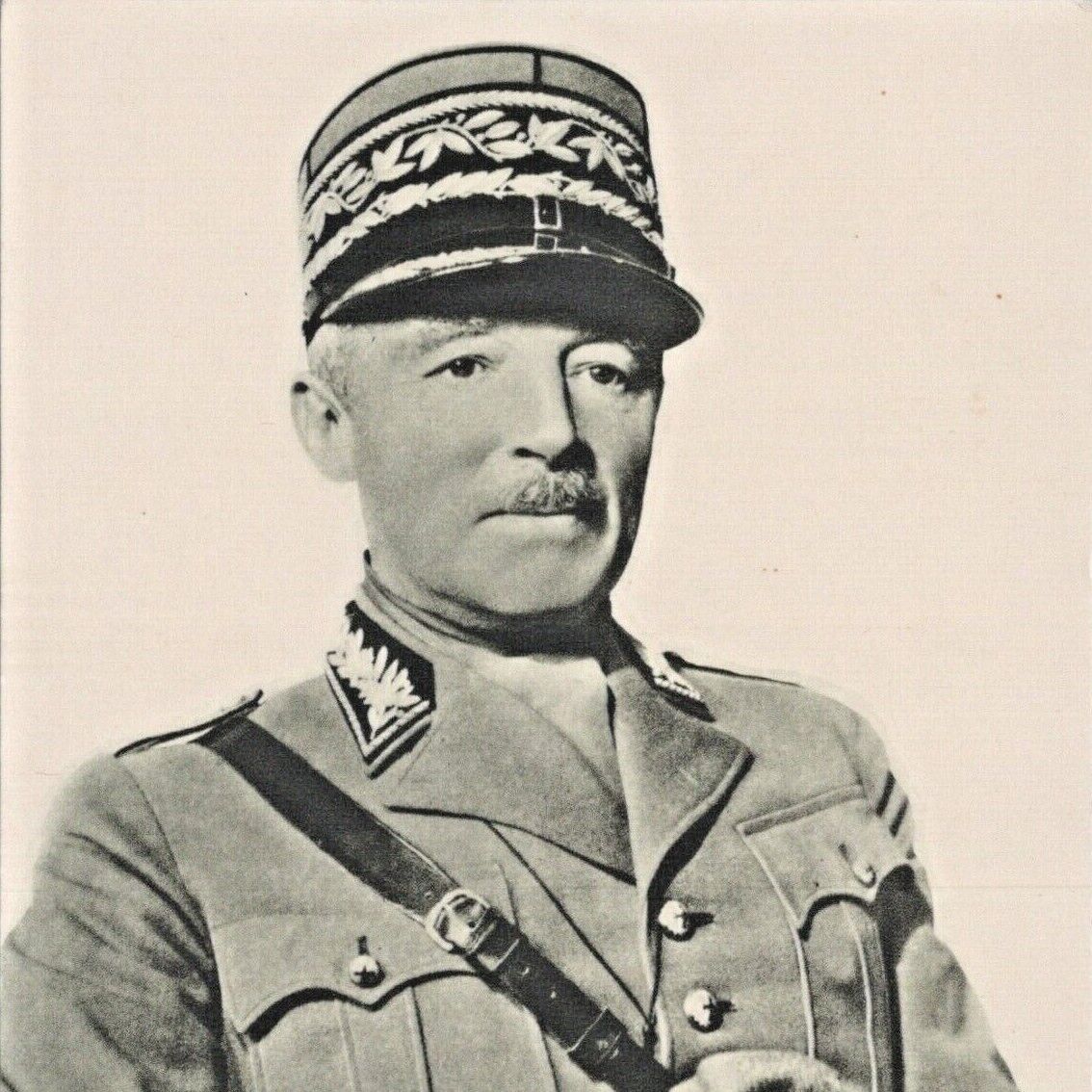 Vintage 1939 General Enrico Henry Guisan WW2 WWII Swiss Postcard Switzerland