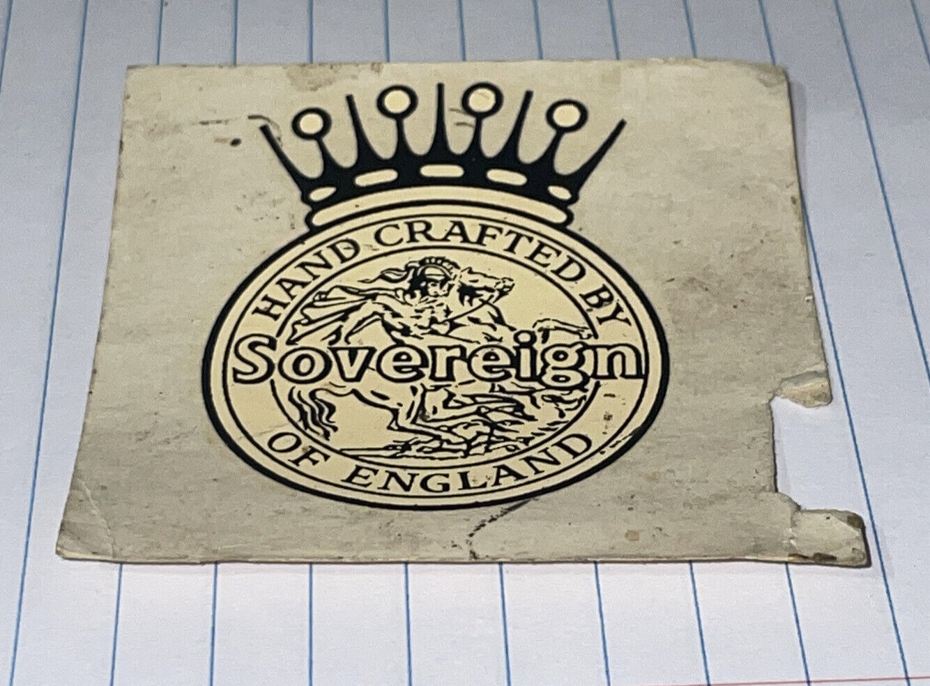 THE SOVEREIGN  CYCLE Bicycle Stickers for Vintage Sovereign Bicycle