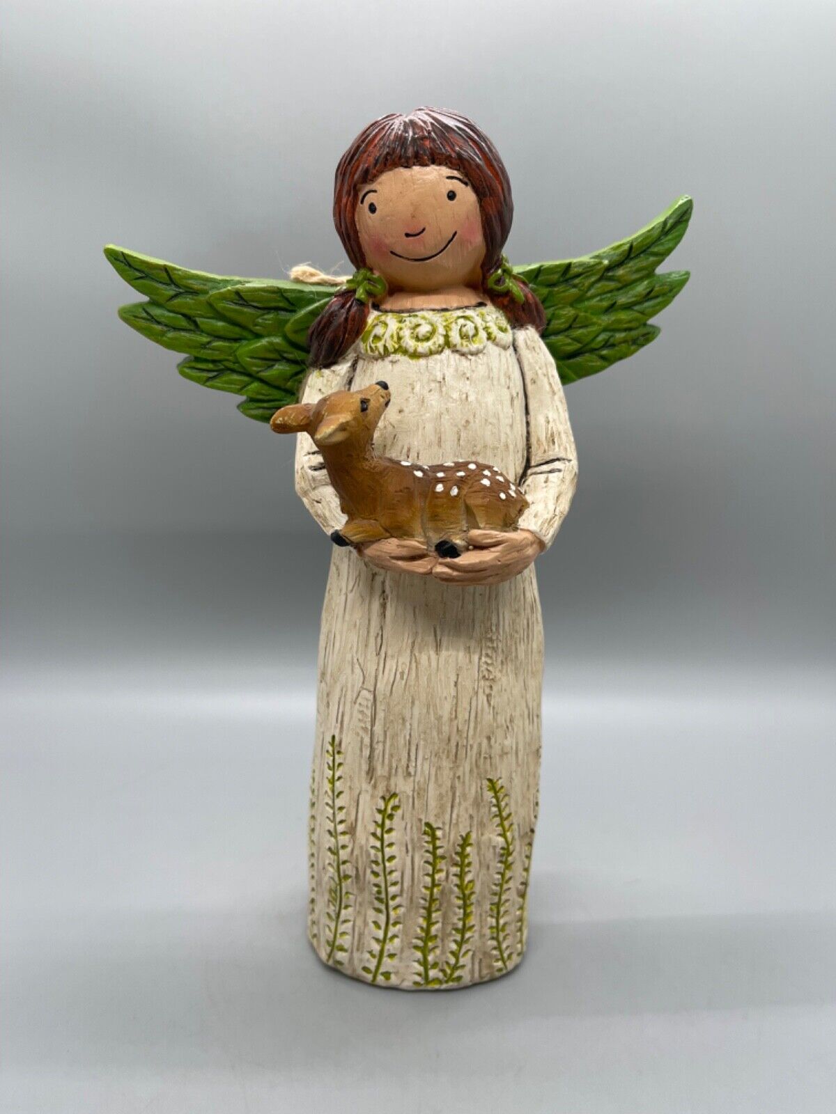 Wings Of Whimsy Angel With Deer Figurine Laura Benge  8\