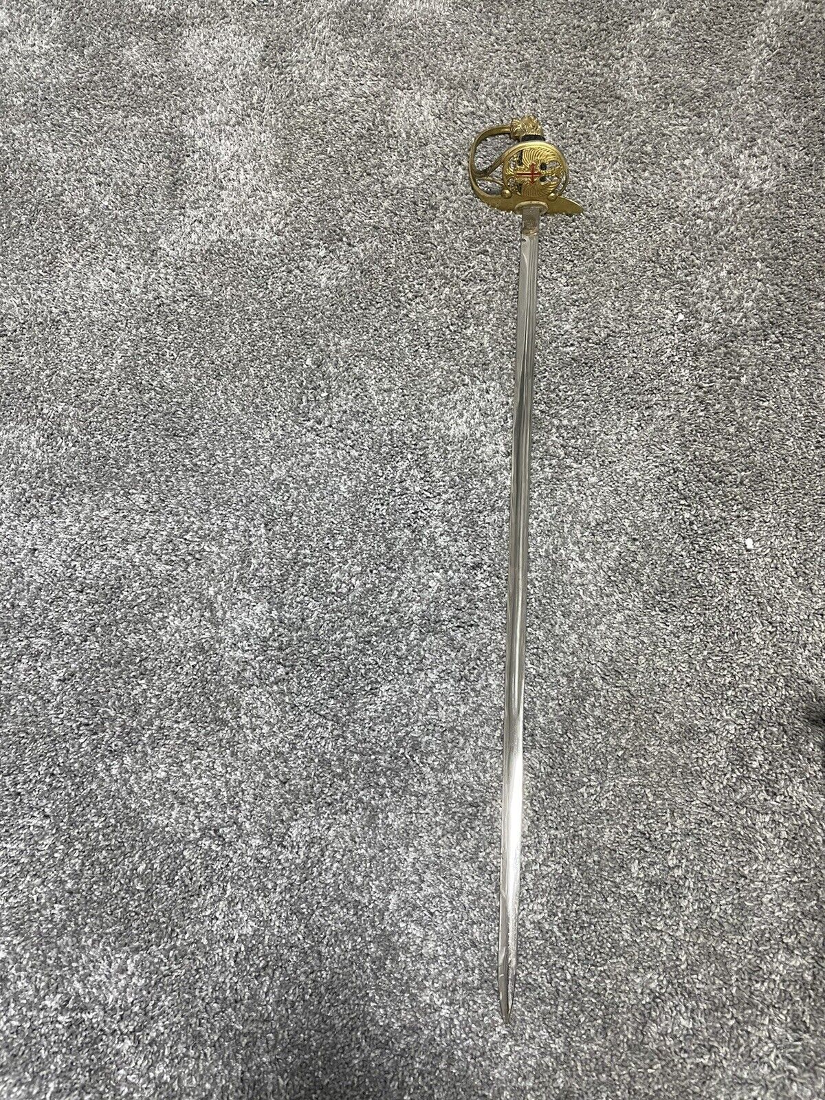 Original Vintage Spanish Toledo Lion Head Sword with S cabbard