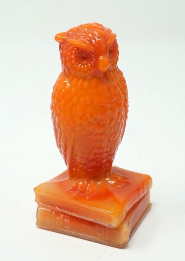 Degenhart Glass Marbled Owl 3.5\