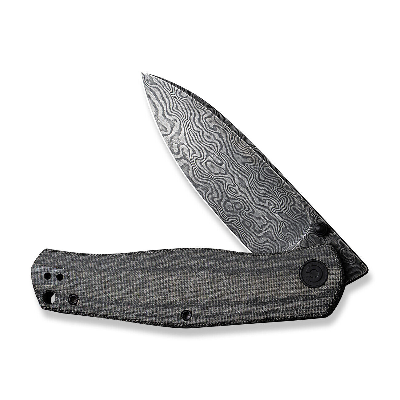 Civivi Knives Sokoke C22007-DS1 Damascus Steel Black Micarta Pocket Knife