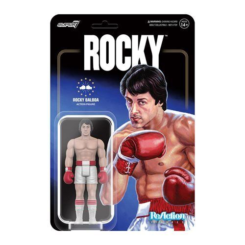 Rocky Balboa Boxing Rockey Super7 Reaction Action Figure