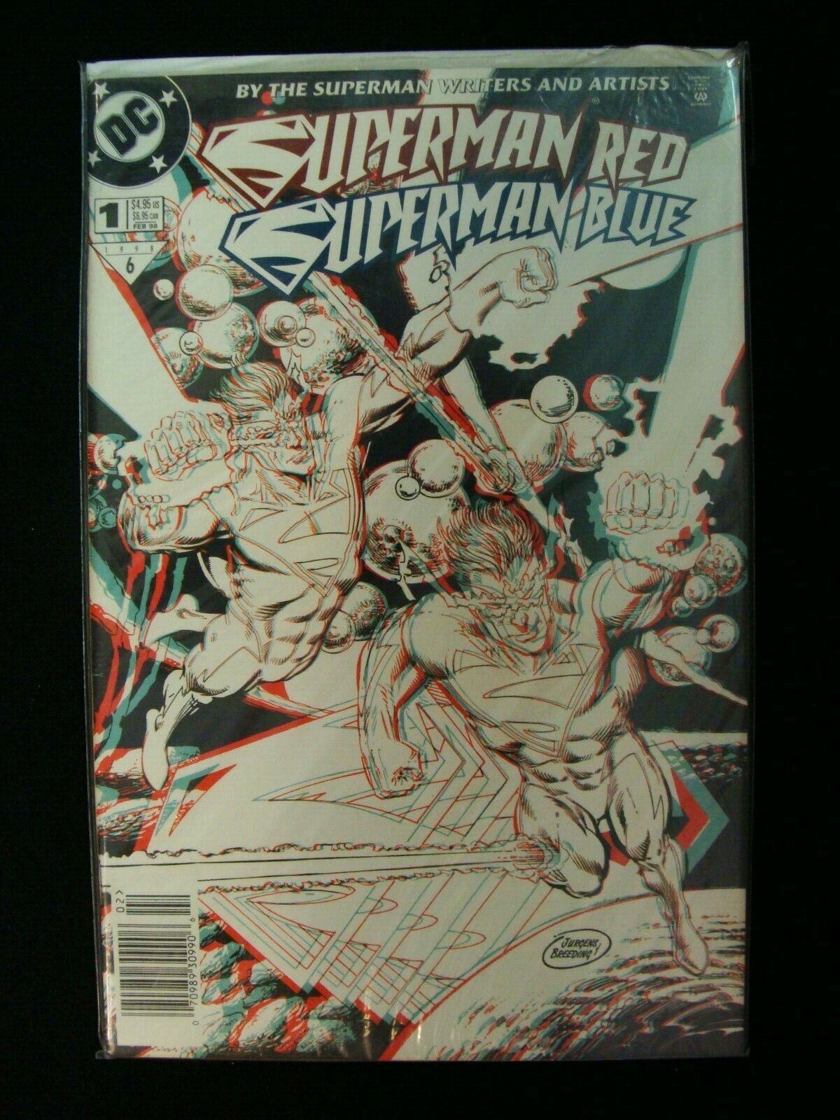 DC Superman Red/Superman Blue #1 3-D Comic Book 1998 Sealed New