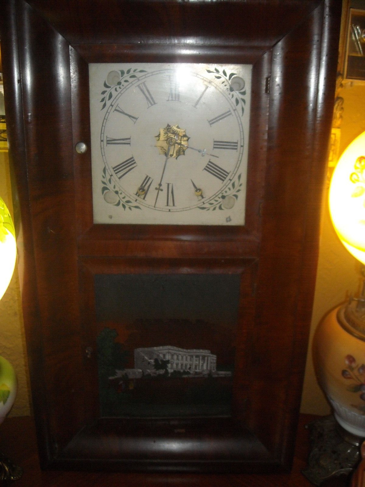 large vintage antique Waterbury 8 day 30 hr OGEE mantle clock working