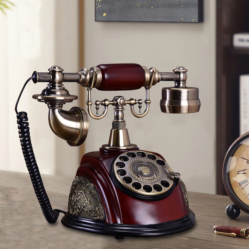 Retro Vintage Rotary Dial Telephone Phone Working Vintage Old Fashion Telephone