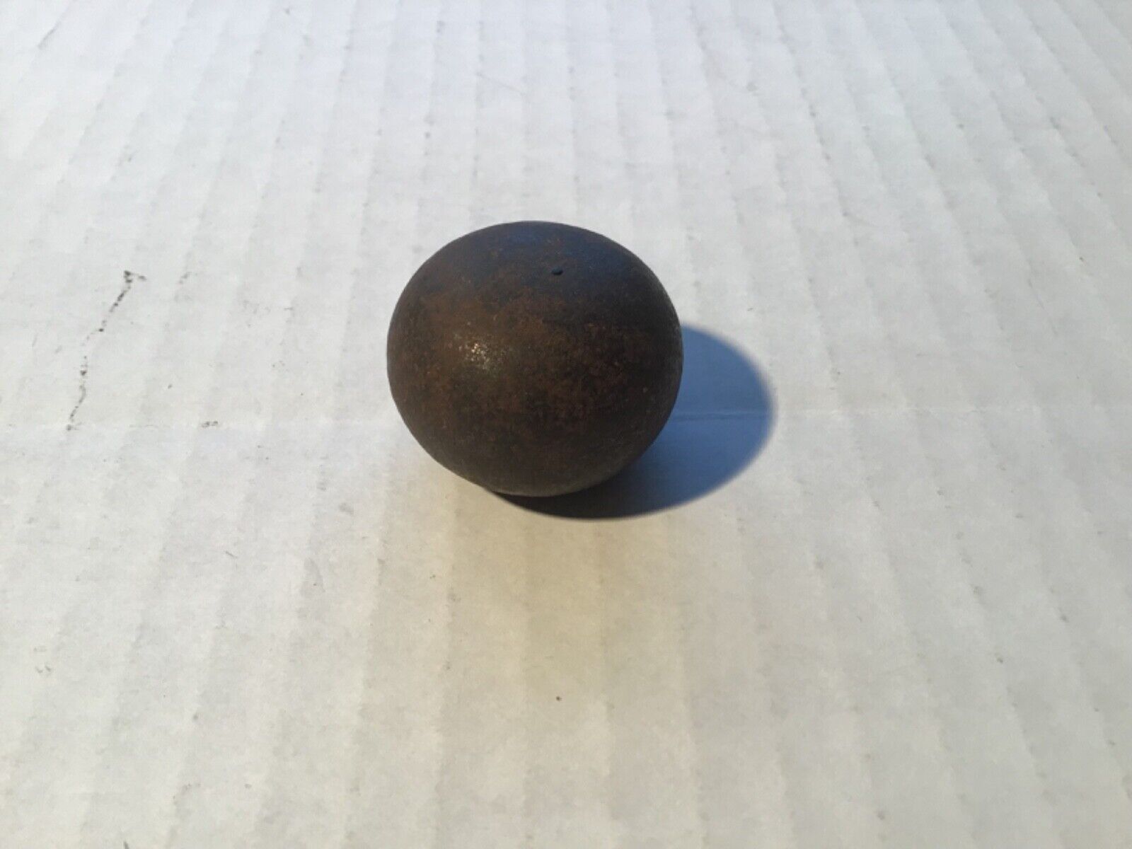 Civil War Solid 4.4 oz Cast Iron Scatter Cannon Shot Ball or Caltrop 1 5/16 X 1\