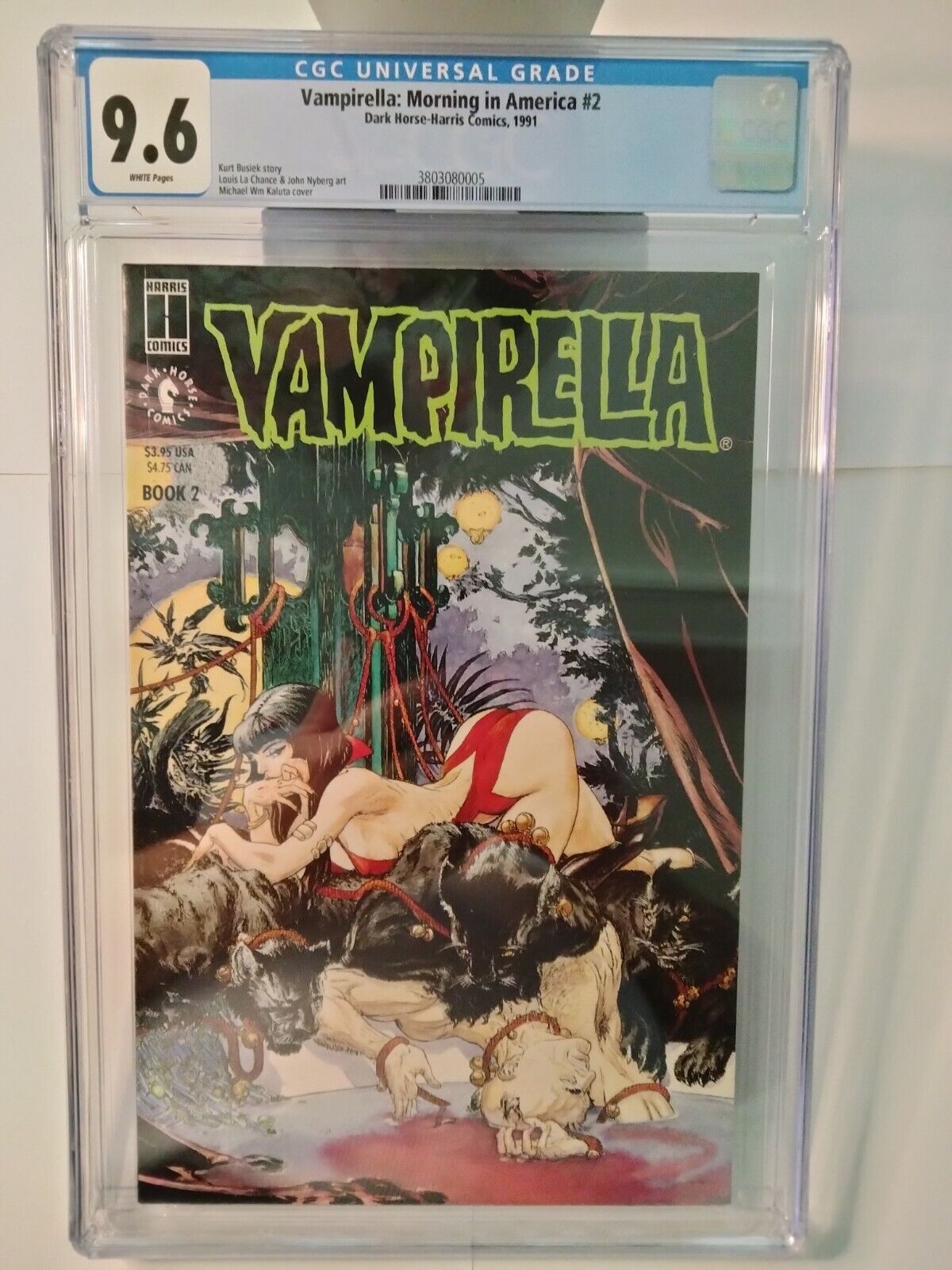 Vampirella: Morning in America # 2 DH-H, 1991 CGC 9.6 White Pages