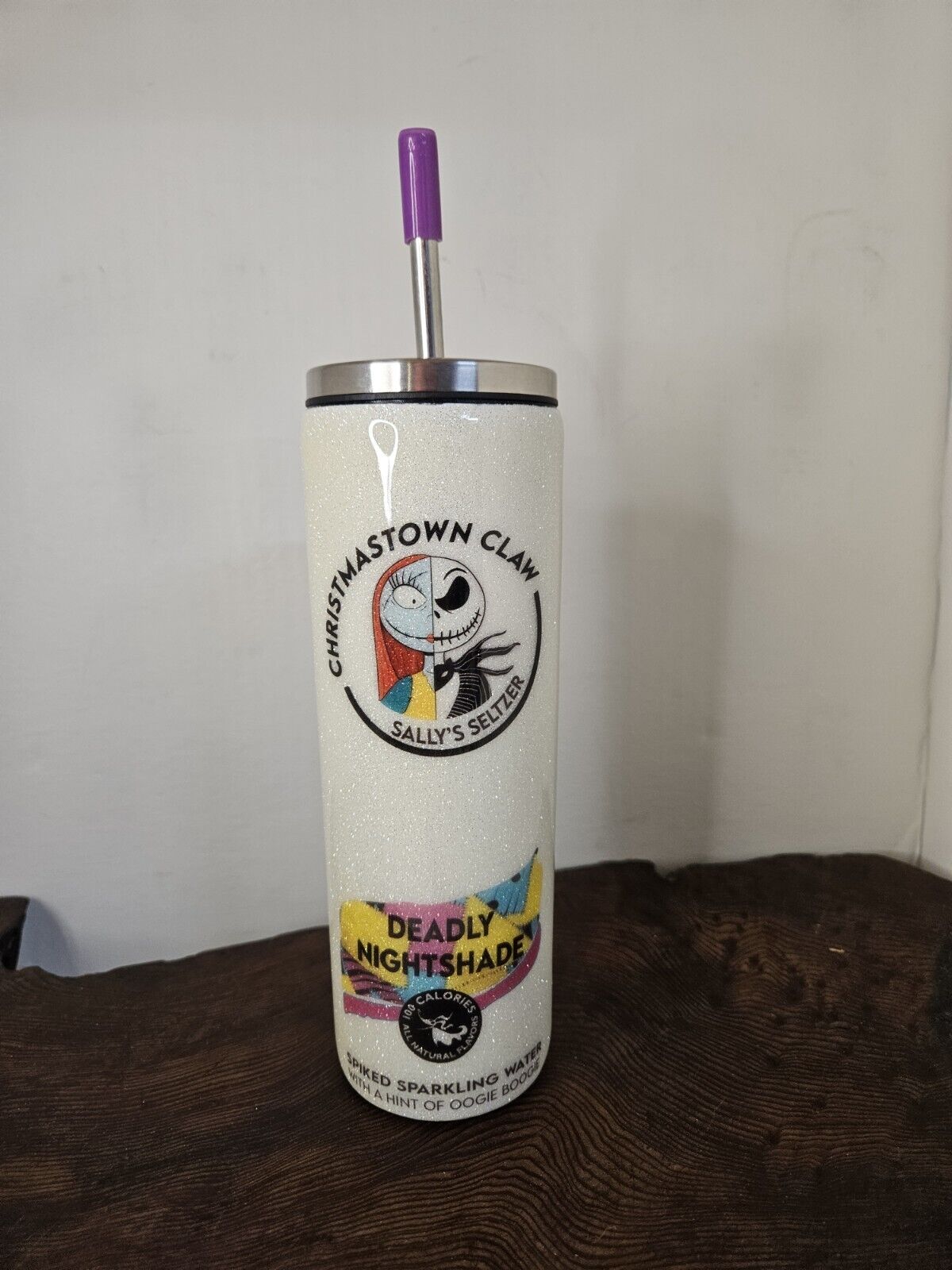 nightmare before christmas handmade tumbler s coil co whiteclaw Sparkling 