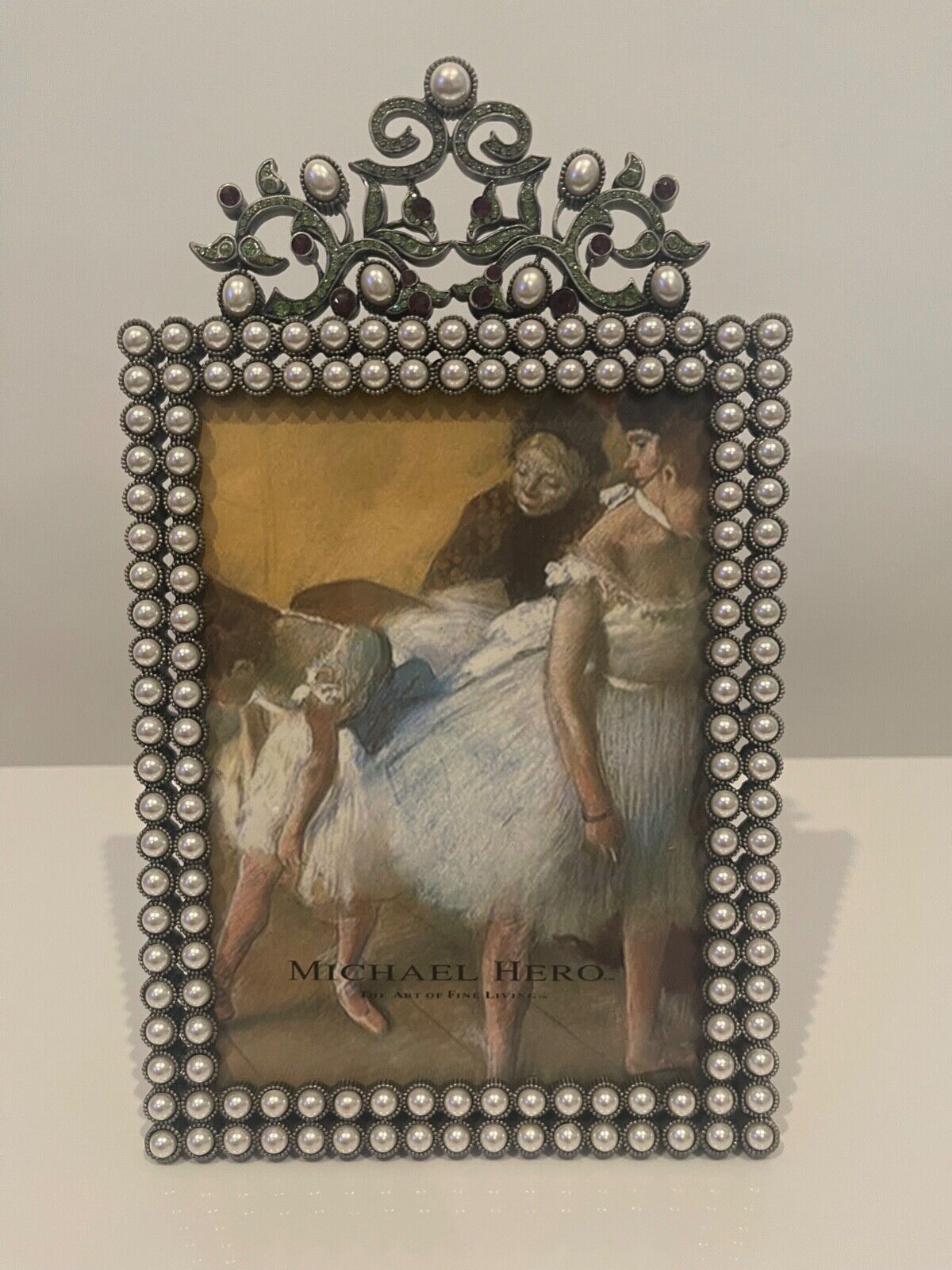 Michael Hero Swarovski Picture Frame with beautiful Embellishments. Exquisite.