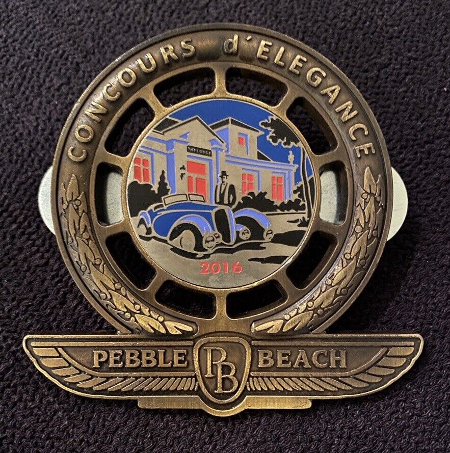 2016 Pebble Beach Concours d'Elegance DELAHAYE 135 Torpedo Grille Badge NEW