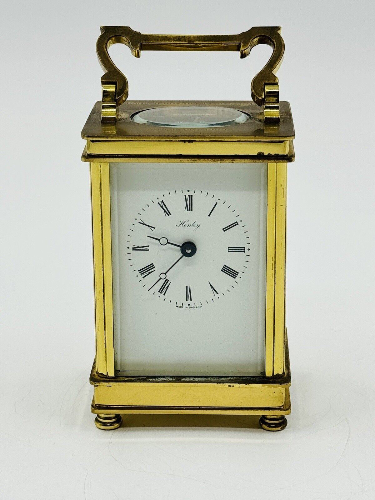 Vintage Henley Brass Carriage Clock Made in England - Golf 1989 Winner